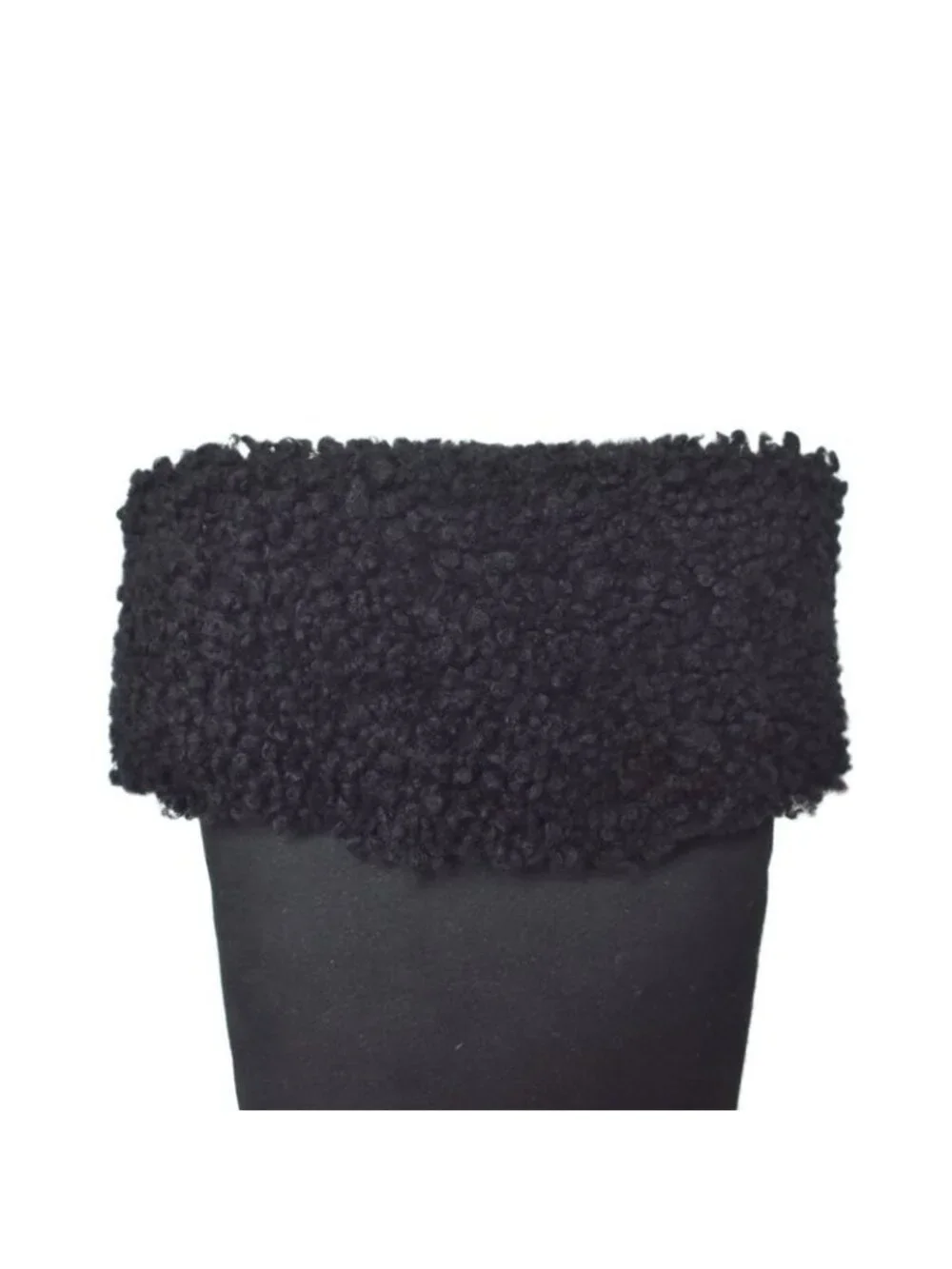 Chanel Long Boots Mouton Inner Shearling Coco Mark 36.5 Black Aa - Picture 8 of 8